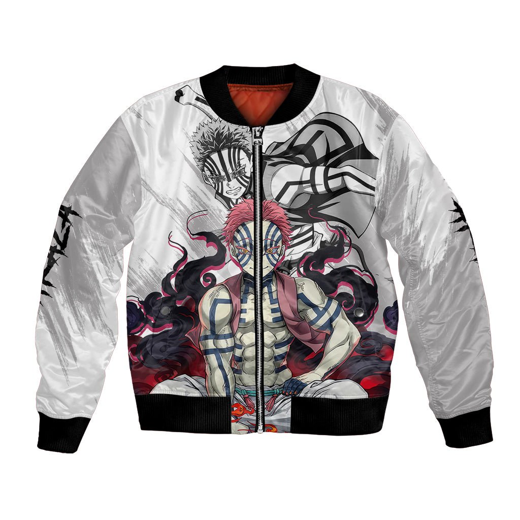 Akaza Bomber Jacket Demon Slayer TS04 - The Mazicc - Unisex - S - White