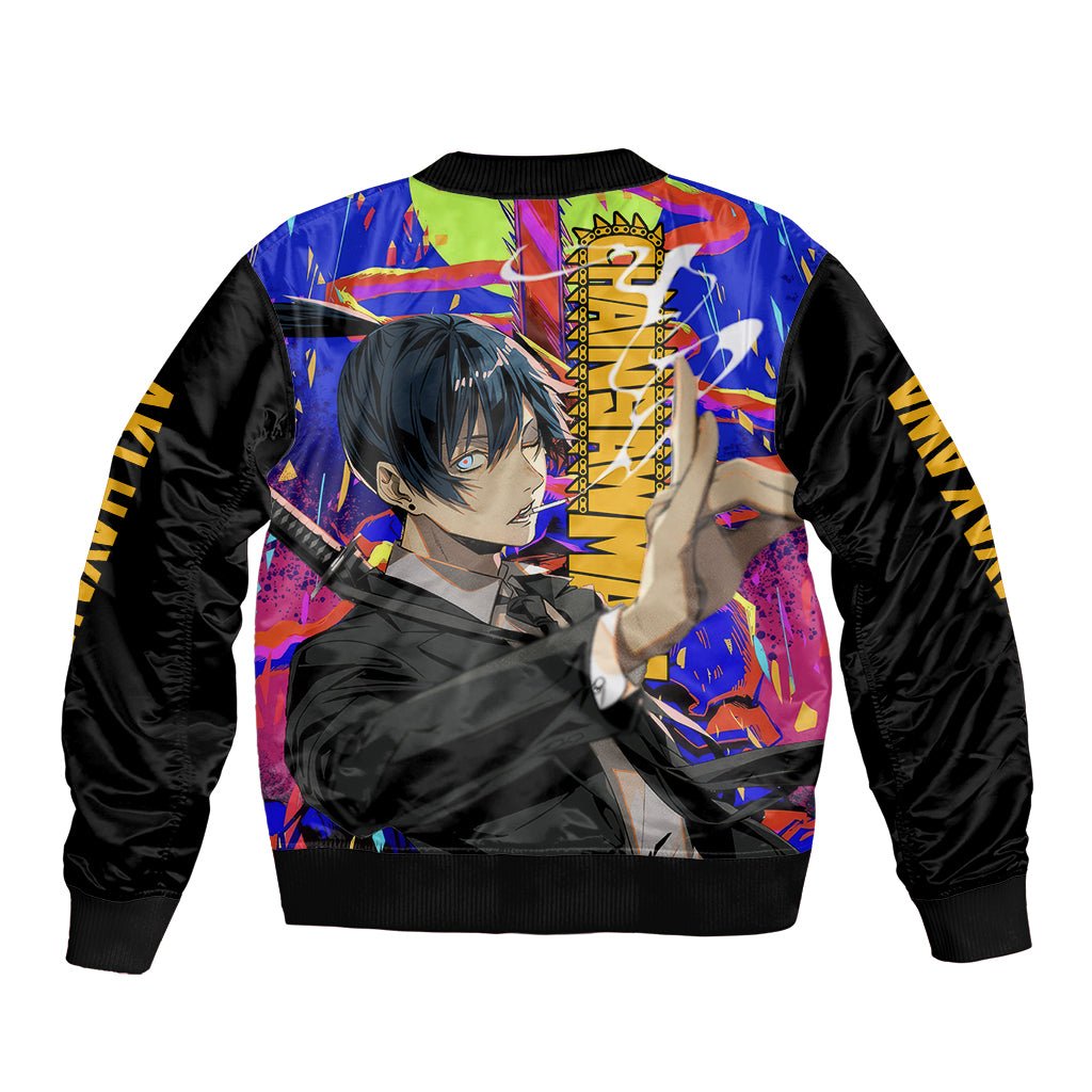 Aki Hayakawa Bomber Jacket Chainsaw Man TS04 - The Mazicc - Unisex - S - Black