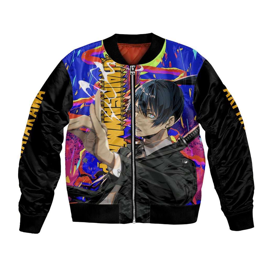 Aki Hayakawa Bomber Jacket Chainsaw Man TS04 - The Mazicc - Unisex - S - Black