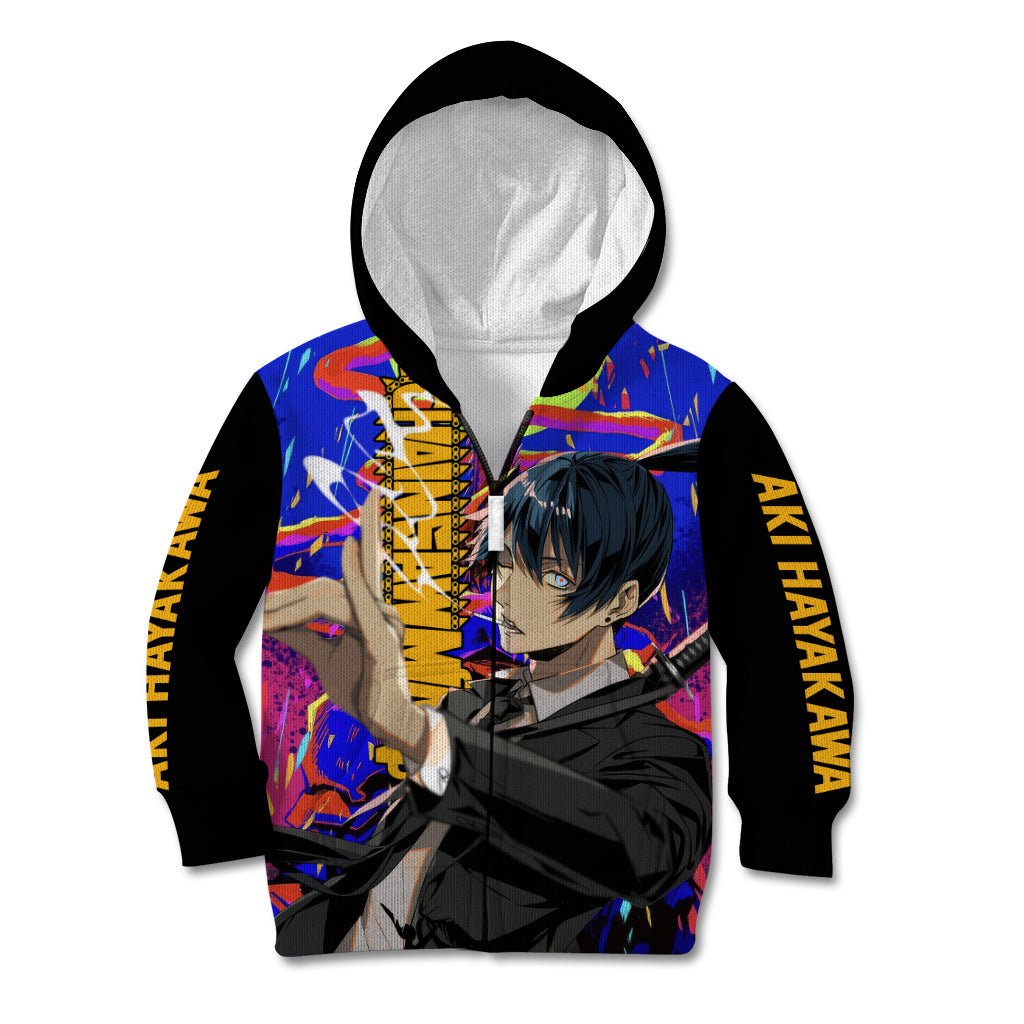 Aki Hayakawa Kid Hoodie Chainsaw Man TS04 - The Mazicc - Zip Hoodie - Toddler 2T - Black