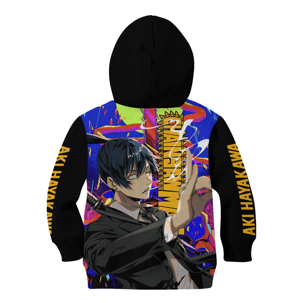 Aki Hayakawa Kid Hoodie Chainsaw Man TS04 - The Mazicc - Hoodie - Toddler 2T - Black