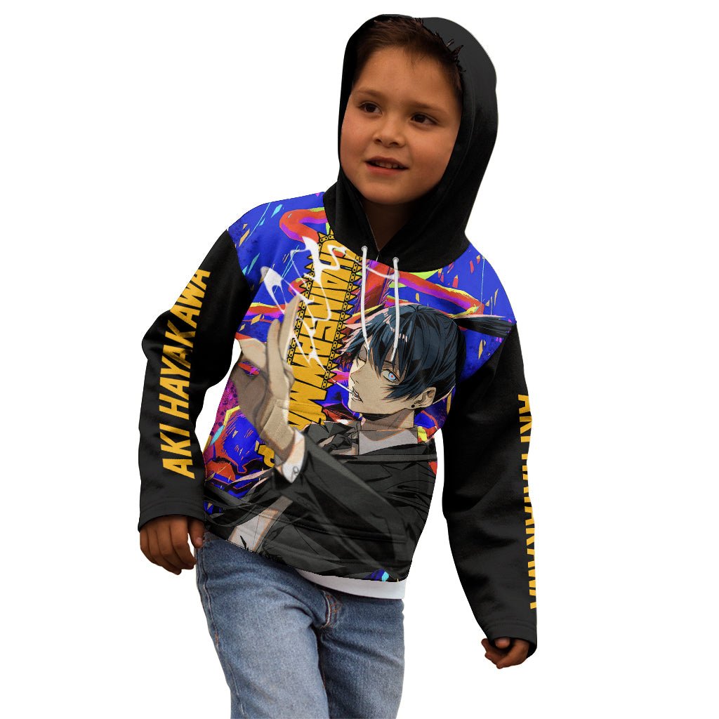 Aki Hayakawa Kid Hoodie Chainsaw Man TS04 - The Mazicc - Zip Hoodie - Toddler 2T - Black