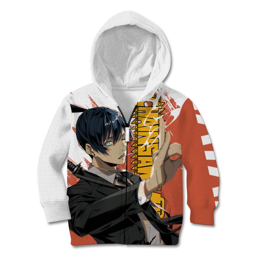 Aki Hayakawa Kid Hoodie Chainsaw Man TS04 - The Mazicc - Zip Hoodie - Toddler 2T - Multicolor
