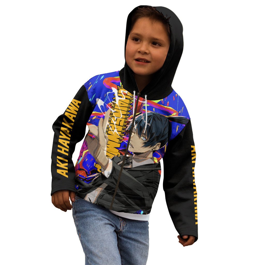 Aki Hayakawa Kid Hoodie Chainsaw Man TS04 - The Mazicc - Zip Hoodie - Toddler 2T - Black