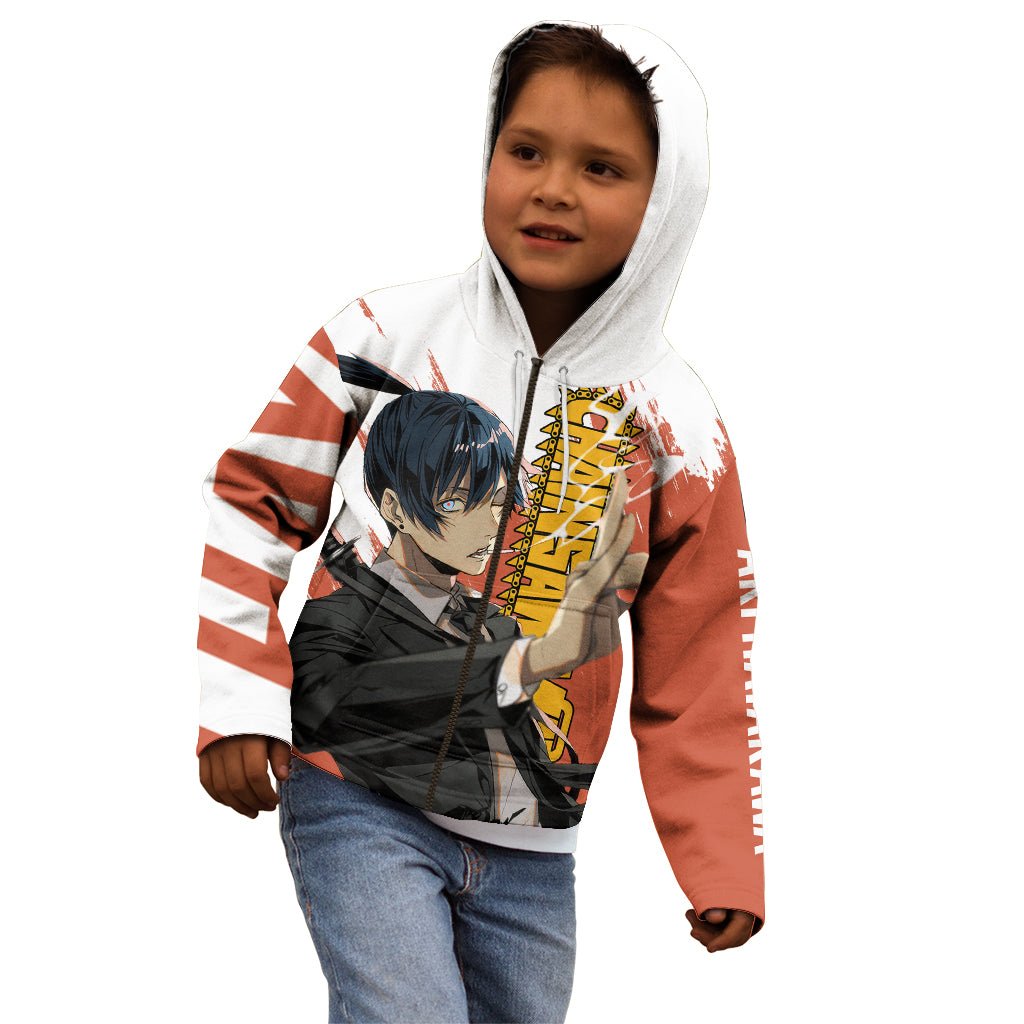 Aki Hayakawa Kid Hoodie Chainsaw Man TS04 - The Mazicc - Zip Hoodie - Toddler 2T - Multicolor