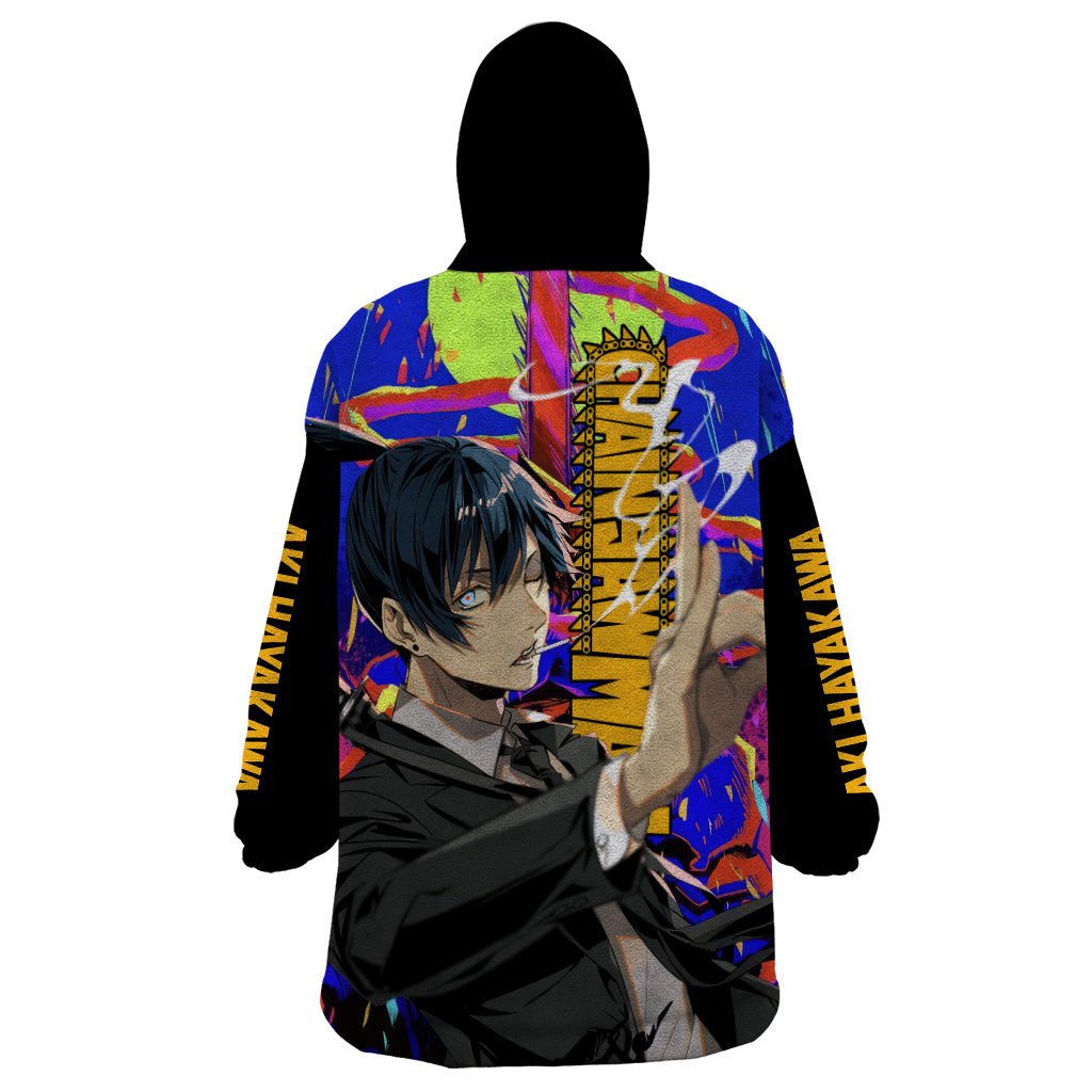 Aki Hayakawa Wearable Blanket Hoodie Chainsaw Man TS04 - The Mazicc - Adult - One Size - Black