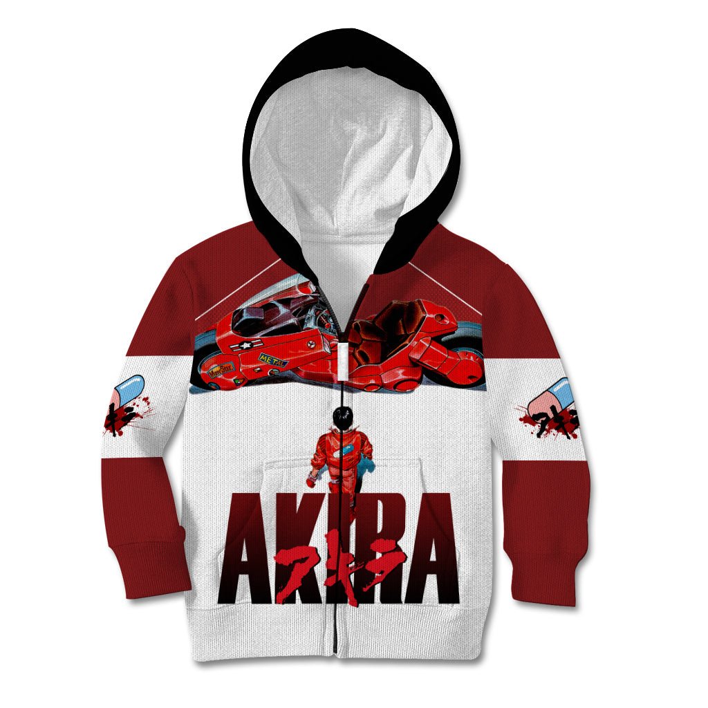 Akira Shotaro Kaneda Kid Hoodie TS04 - The Mazicc - Zip Hoodie - Toddler 2T - Multicolor