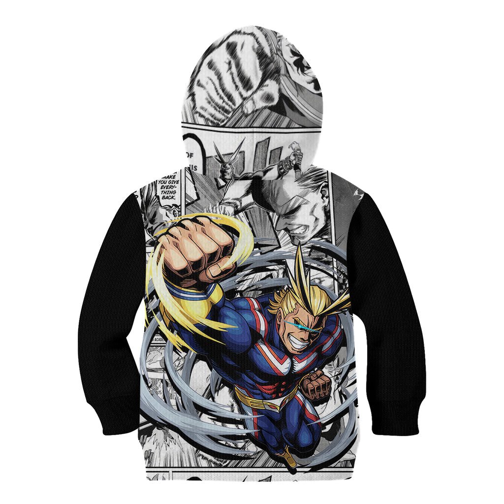 All Might Kid Hoodie Manga Style TS04 - The Mazicc - Hoodie - Toddler 2T - Multicolor