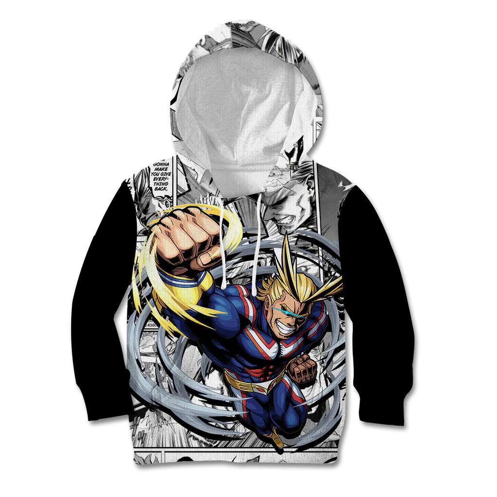 All Might Kid Hoodie Manga Style TS04 - The Mazicc - Hoodie - Toddler 2T - Multicolor