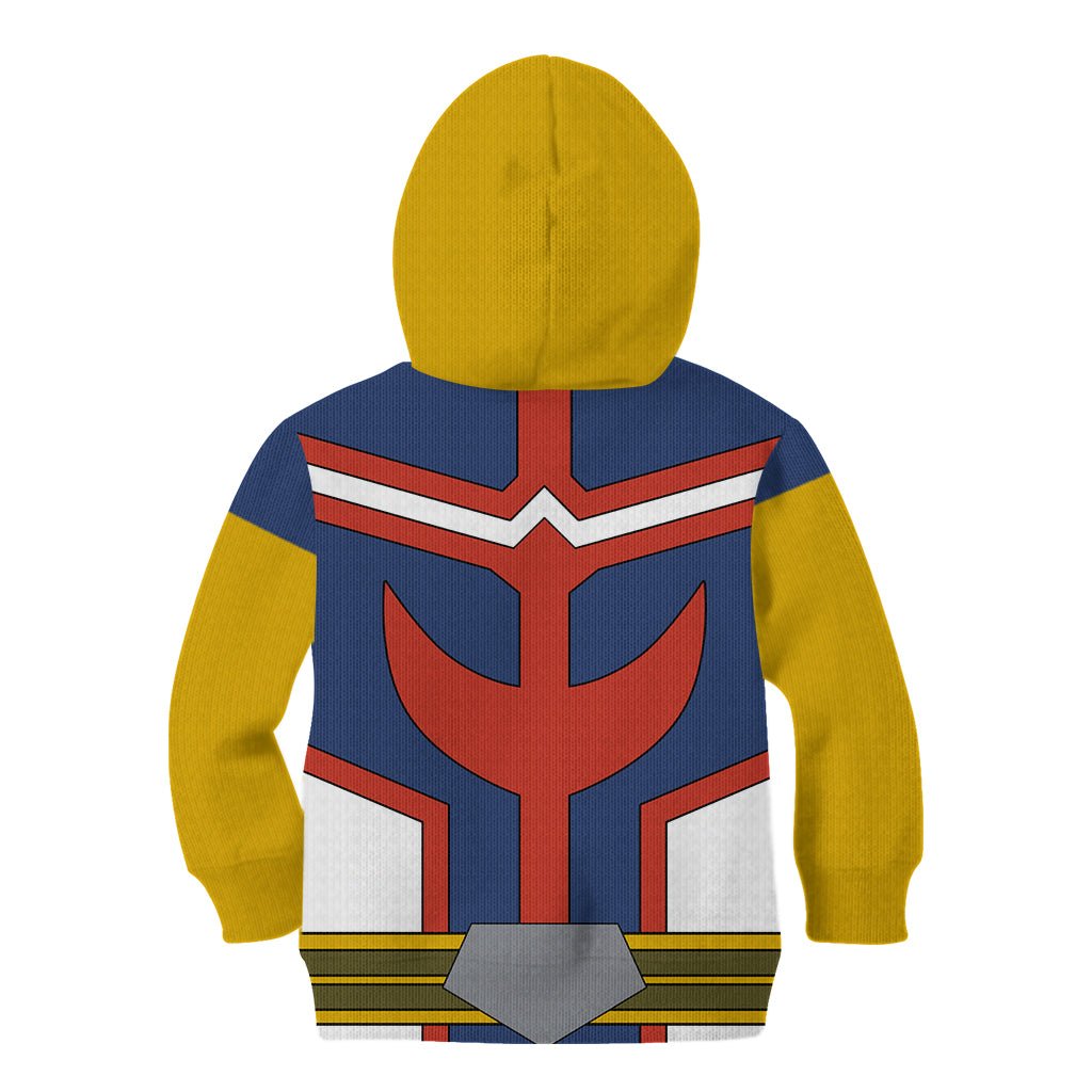 All Might Kid Hoodie My Hero Academia TS04 - The Mazicc - Hoodie - Toddler 2T - Multicolor