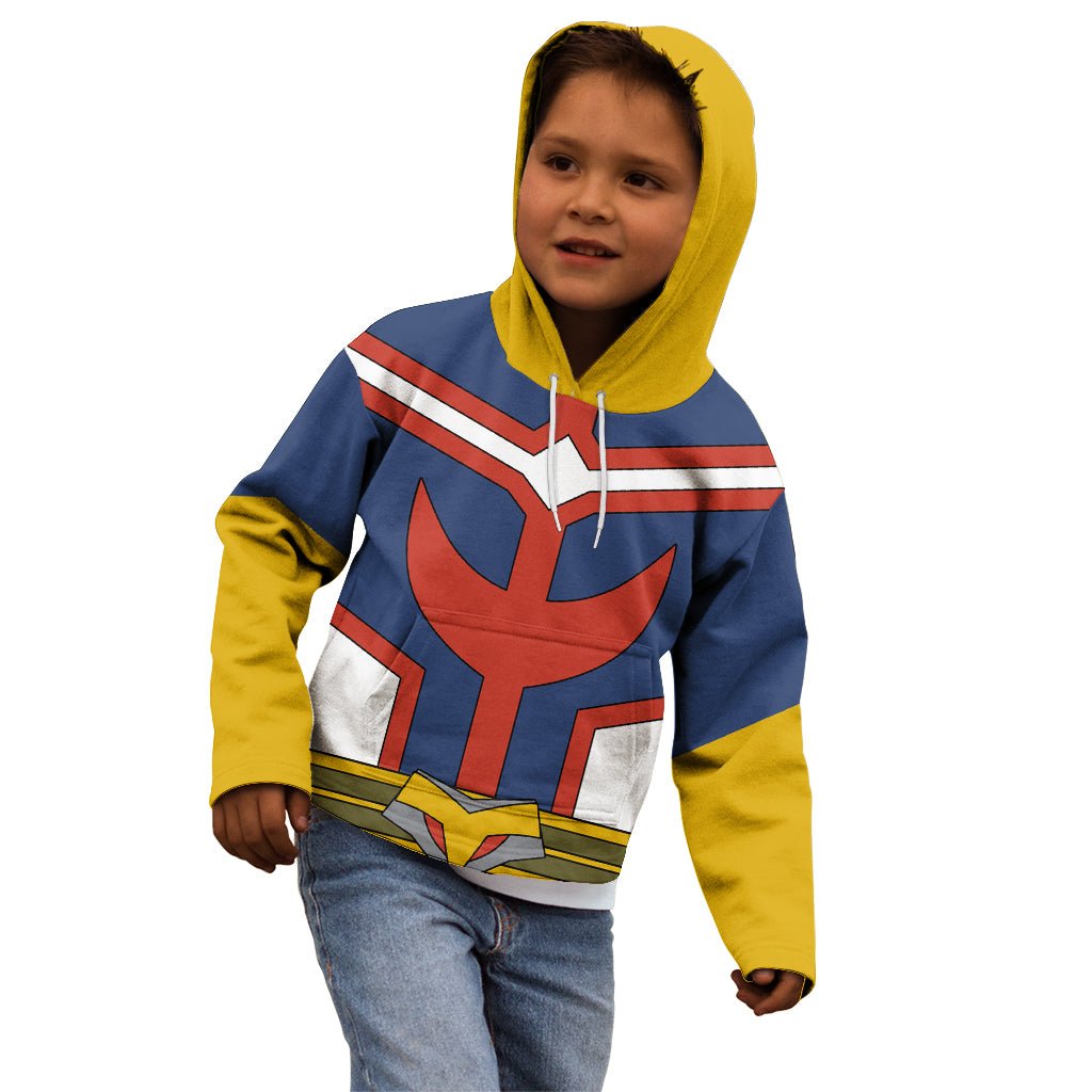 All Might Uniform Kid Hoodie My Hero Academia TS04 - The Mazicc - Zip Hoodie - Toddler 2T - Multicolor
