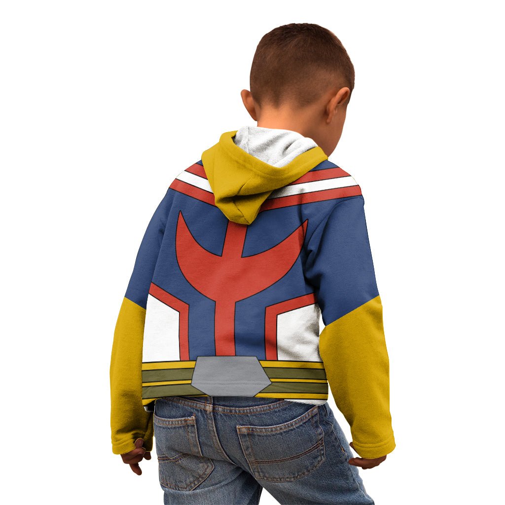 All Might Uniform Kid Hoodie My Hero Academia TS04 - The Mazicc - Zip Hoodie - Toddler 2T - Multicolor