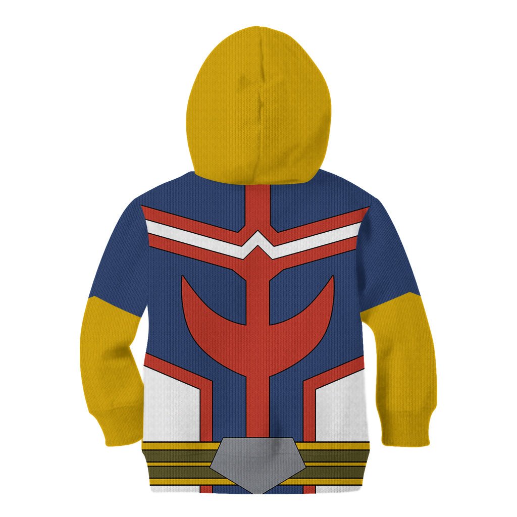 All Might Uniform Kid Hoodie My Hero Academia TS04 - The Mazicc - Hoodie - Toddler 2T - Multicolor