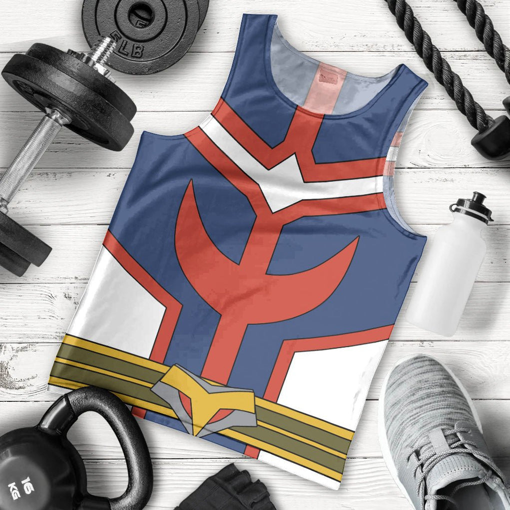 All Might Uniform Men Tank Top My Hero Academia TS04 - The Mazicc - XS - Multicolor -