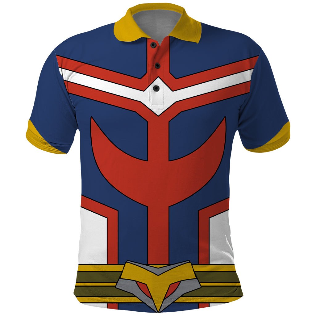 All Might Uniform Polo Shirt My Hero Academia TS04 - The Mazicc - Adult - S - Multicolor
