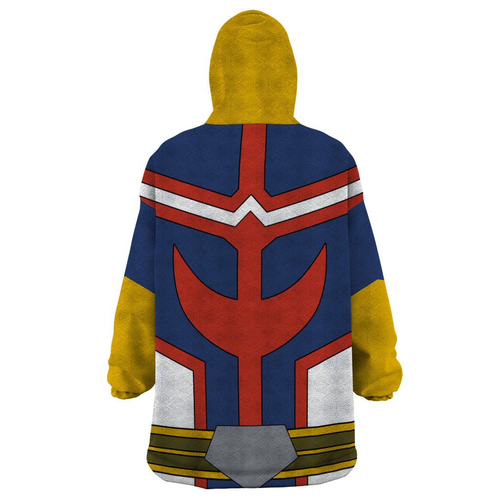All Might Wearable Blanket Hoodie My Hero Academia TS04 - The Mazicc - Adult - One Size - Multicolor
