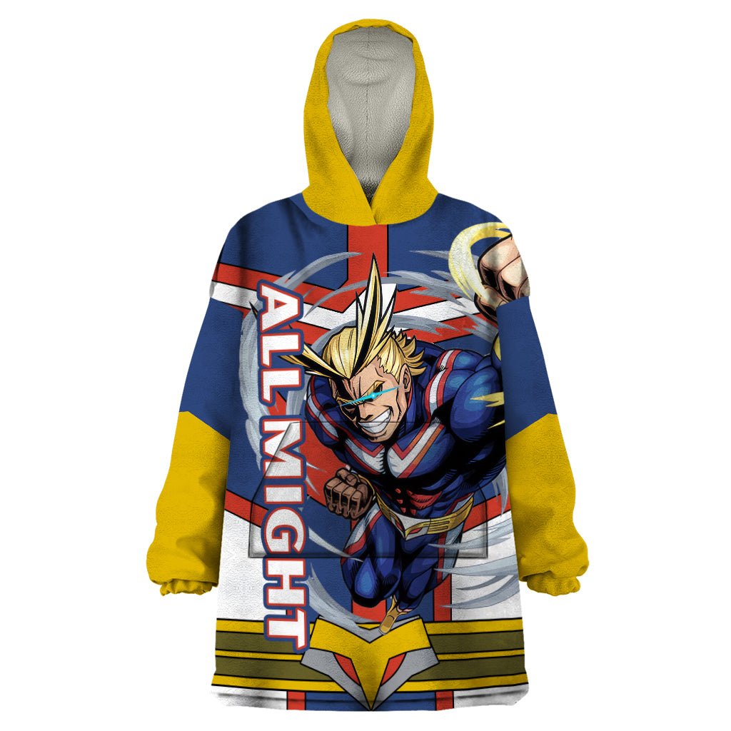 All Might Wearable Blanket Hoodie My Hero Academia TS04 - The Mazicc - Adult - One Size - Multicolor