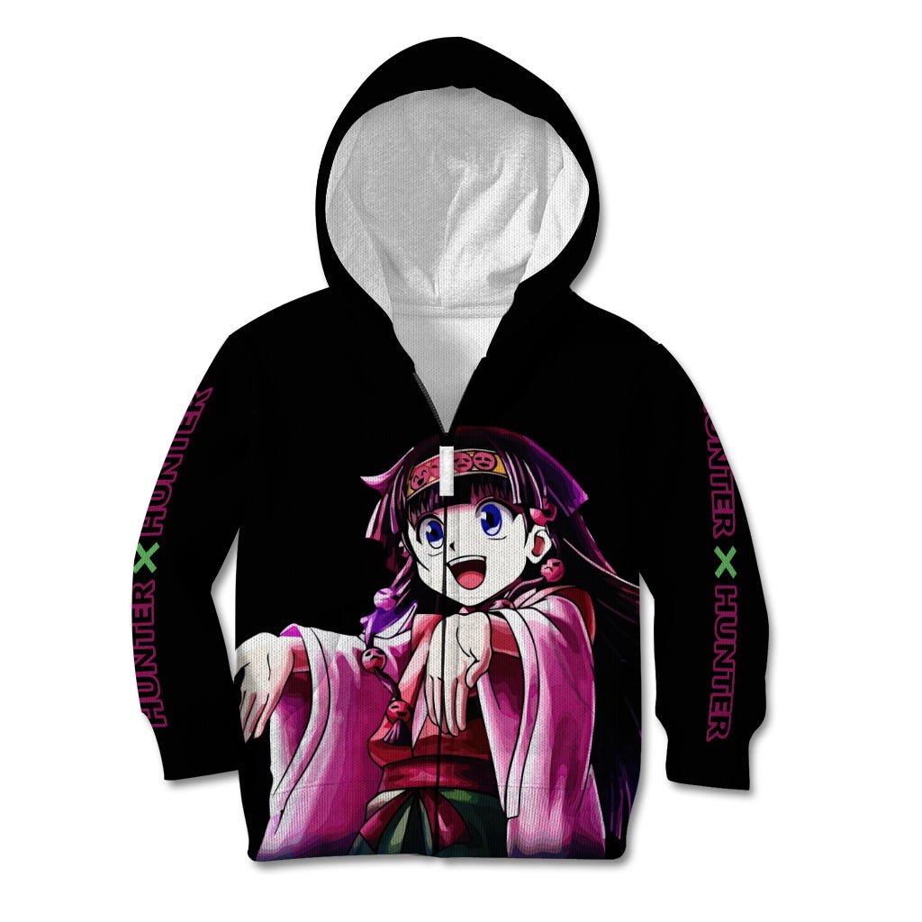 Alluka Zoldyck Hunter X Hunter Kid Hoodie Anime Style TS04 - The Mazicc - Zip Hoodie - Toddler 2T - Black