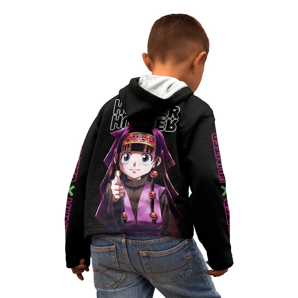Alluka Zoldyck Hunter X Hunter Kid Hoodie Anime Style TS04 - The Mazicc - Zip Hoodie - Toddler 2T - Black