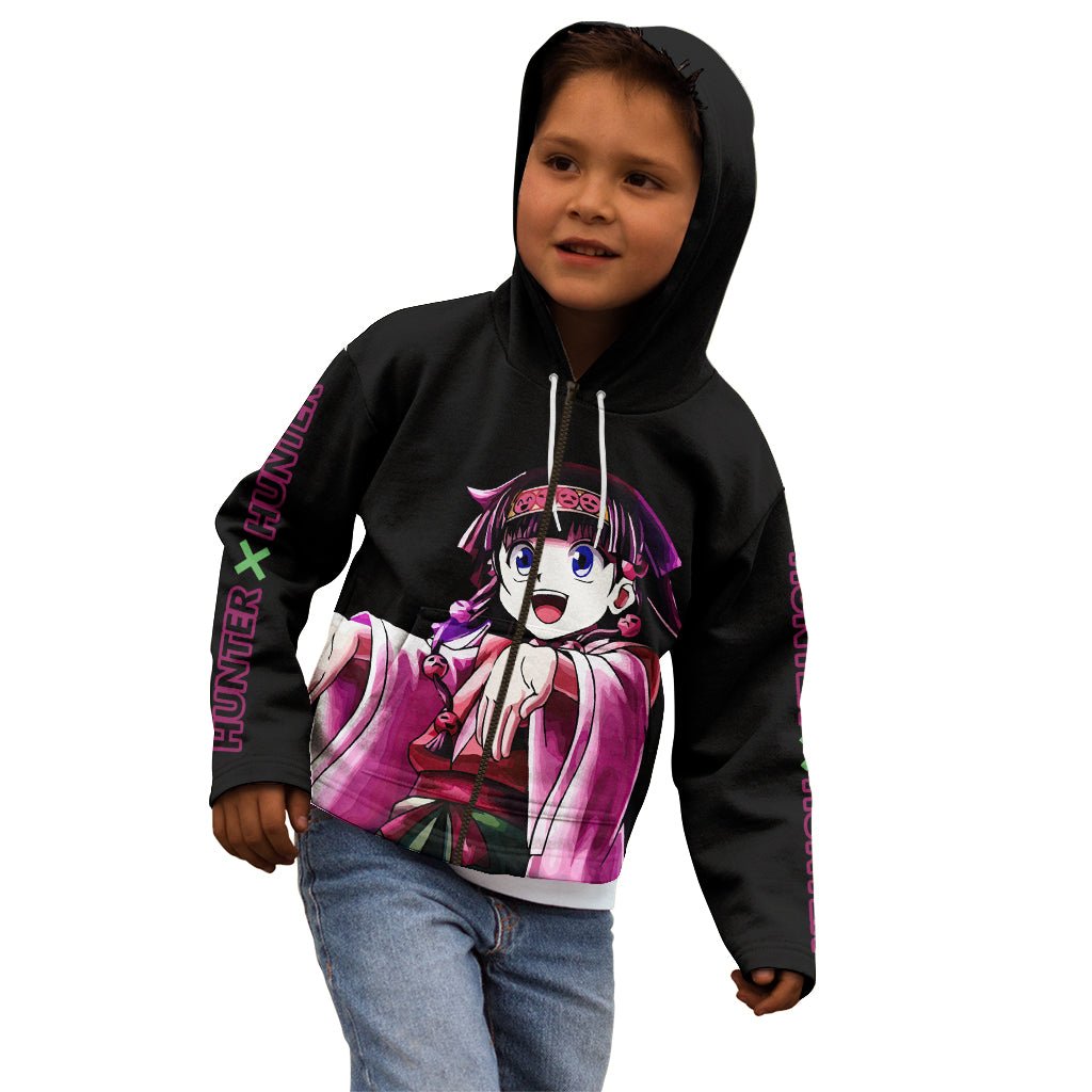 Alluka Zoldyck Hunter X Hunter Kid Hoodie Anime Style TS04 - The Mazicc - Zip Hoodie - Toddler 2T - Black