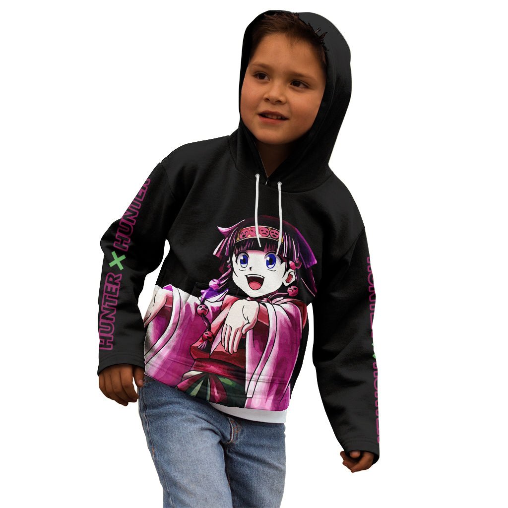 Alluka Zoldyck Hunter X Hunter Kid Hoodie Anime Style TS04 - The Mazicc - Zip Hoodie - Toddler 2T - Black