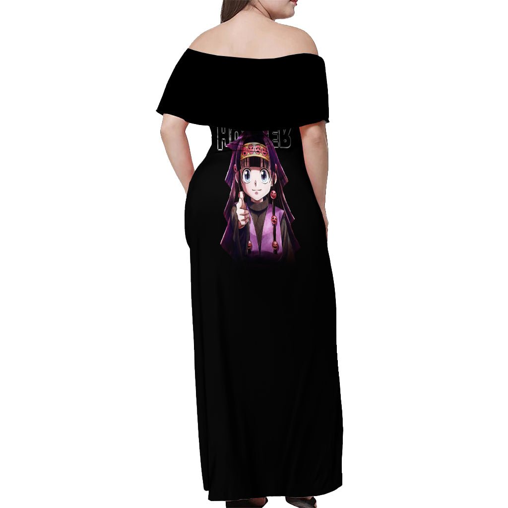 Alluka Zoldyck Hunter X Hunter Off Shoulder Maxi Dress Anime Style TS04 - The Mazicc - Women - S - Black