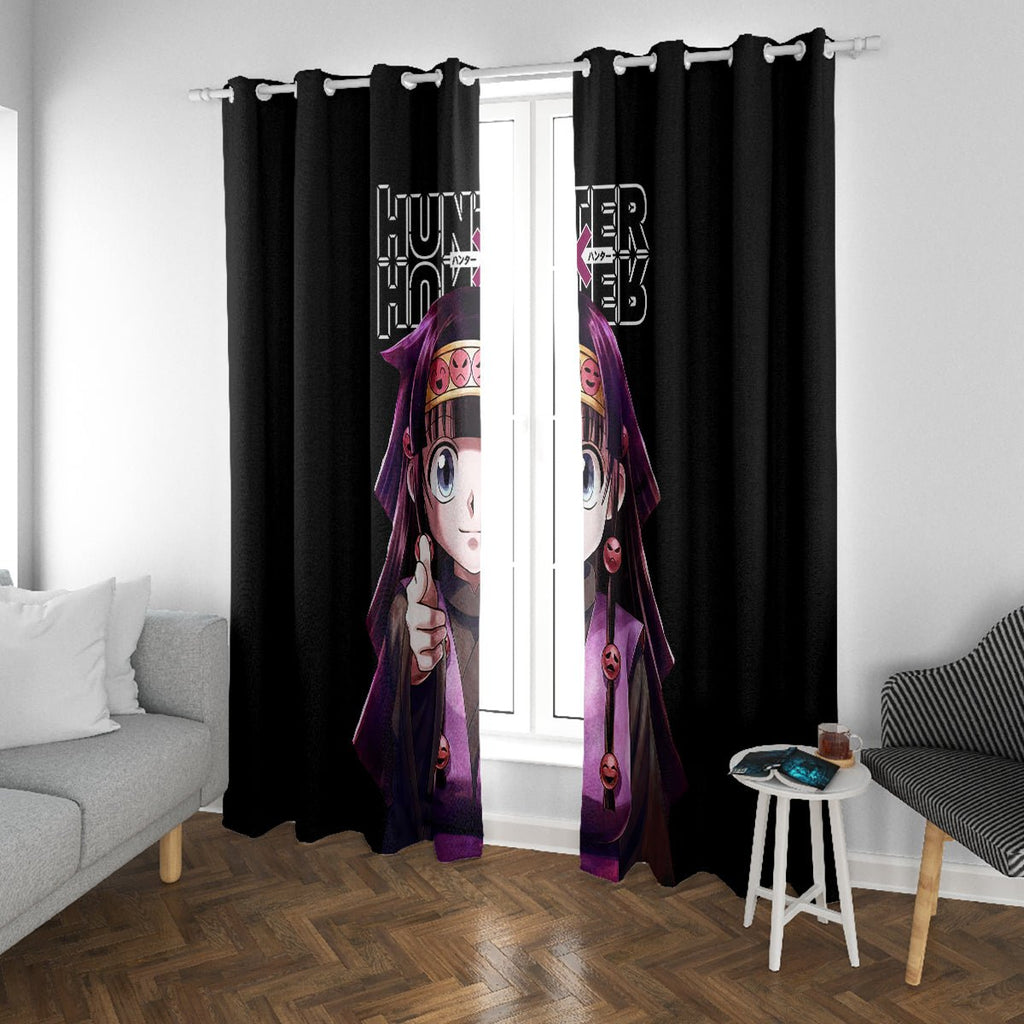 Alluka Zoldyck Hunter X Hunter Window Curtain Anime Style TS04 - The Mazicc - With Grommets - 107cm x 213cm - Black