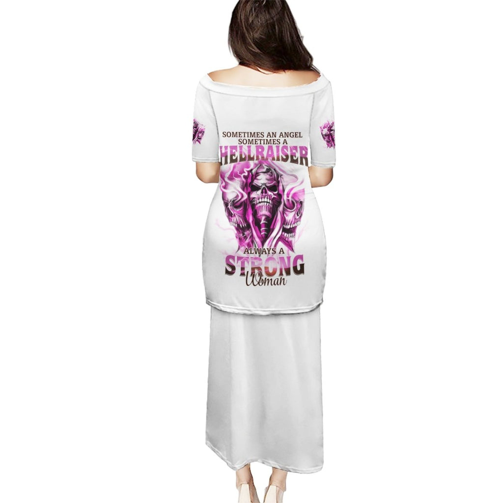 Always A Strong Women Skull Puletasi TS04 - The Mazicc - Long Dress - S - Multicolor