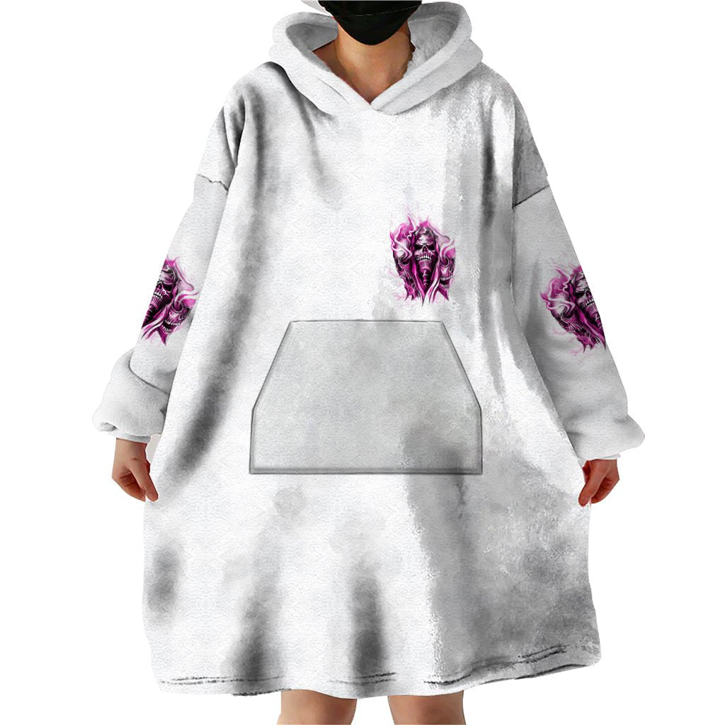 Always A Strong Women Skull Wearable Blanket Hoodie TS04 - The Mazicc - Adult - One Size - Multicolor