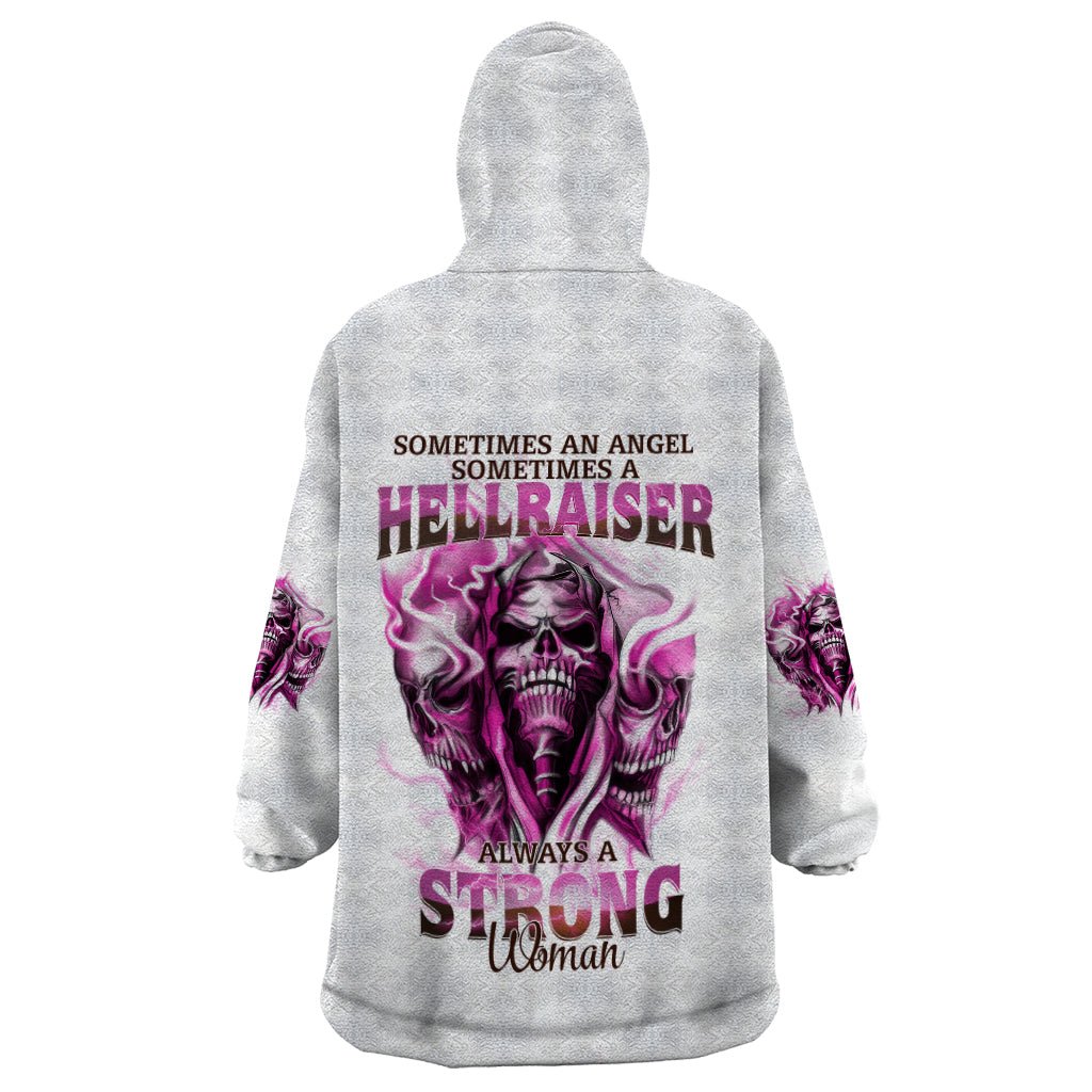 Always A Strong Women Skull Wearable Blanket Hoodie TS04 - The Mazicc - Adult - One Size - Multicolor