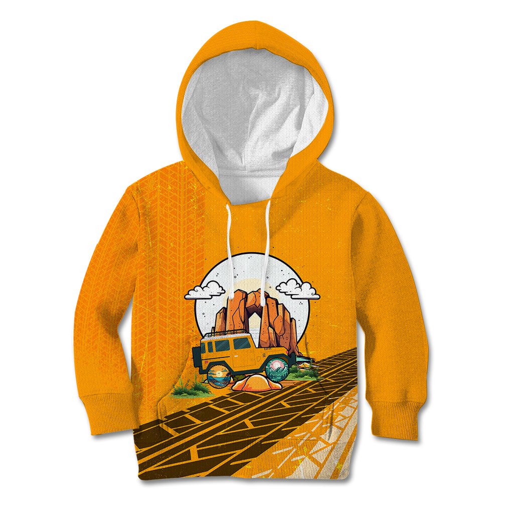 Always Take The Scenic Route Jeep Kid Hoodie TS07 - The Mazicc - Hoodie - Toddler 2T - Orange