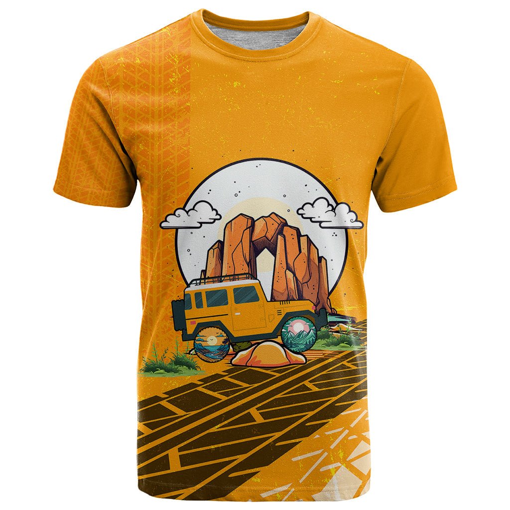 Always Take The Scenic Route Jeep T Shirt TS07 - The Mazicc - Adult - S - Orange