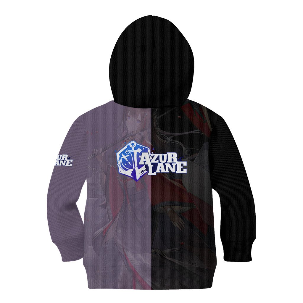 Amagi - Azur Lane Kid Hoodie Anime Game Style TS04 - The Mazicc - Hoodie - Toddler 2T - Black/Purple