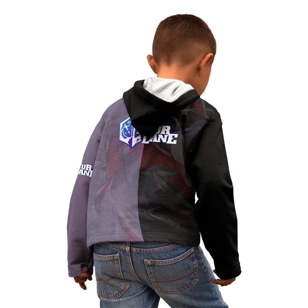 Amagi - Azur Lane Kid Hoodie Anime Game Style TS04 - The Mazicc - Zip Hoodie - Toddler 2T - Black/Purple