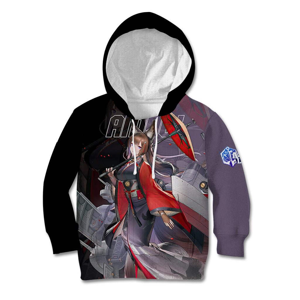 Amagi - Azur Lane Kid Hoodie Anime Game Style TS04 - The Mazicc - Hoodie - Toddler 2T - Black/Purple