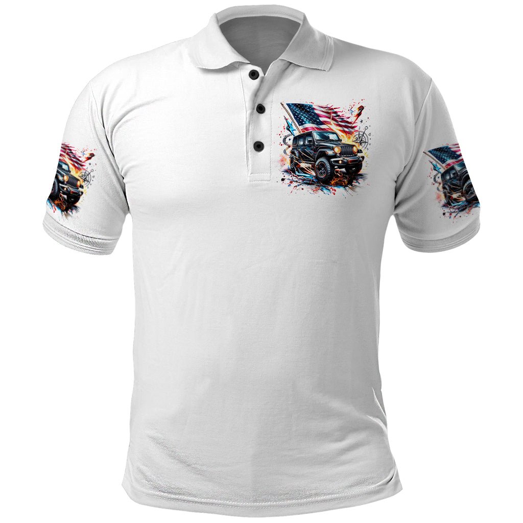 America Jeep Polo Shirt I'm The Black Jeep Of The Family DT01 - The Mazicc - Adult - S - White
