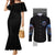 America Live It Love It Or Get The Hell Out Couples Matching Mermaid Dress and Long Sleeve Button Shirt TS04 - The Mazicc - S - S - Multicolor
