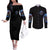 America Live It Love It Or Get The Hell Out Couples Matching Off The Shoulder Long Sleeve Dress and Long Sleeve Button Shirt TS04 - The Mazicc - S - S - Multicolor