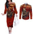 America Live It - Love It Or Get The Hell Out Couples Matching Off The Shoulder Long Sleeve Dress and Long Sleeve Button Shirts TS04 - The Mazicc - S - S - Multicolor