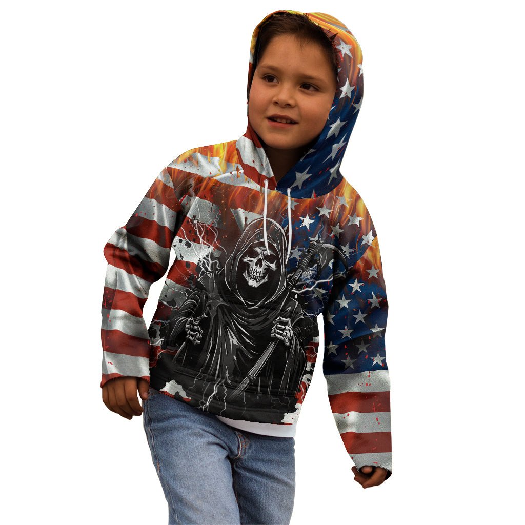 America Live It Love it Or Get the Hell Out Kid Hoodie TS04 - The Mazicc - Hoodie - Toddler 2T - Multicolor