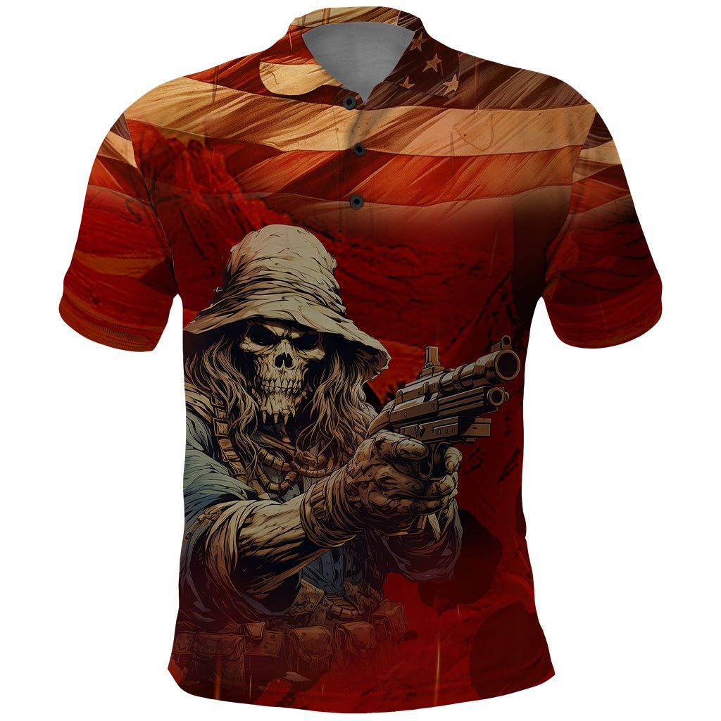 America Live It - Love It Or Get The Hell Out Polo Shirt TS04 - The Mazicc - Adult - S - Multicolor