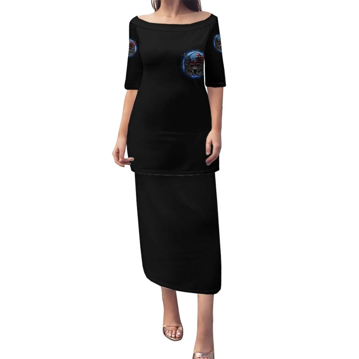 America Live It Love It Or Get The Hell Out Puletasi TS04 - The Mazicc - Long Dress - S - Multicolor