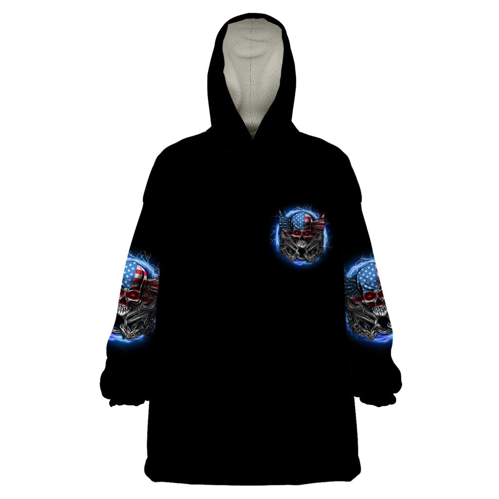America Live It Love It Or Get The Hell Out Wearable Blanket Hoodie TS04 - The Mazicc - Adult - One Size - Multicolor
