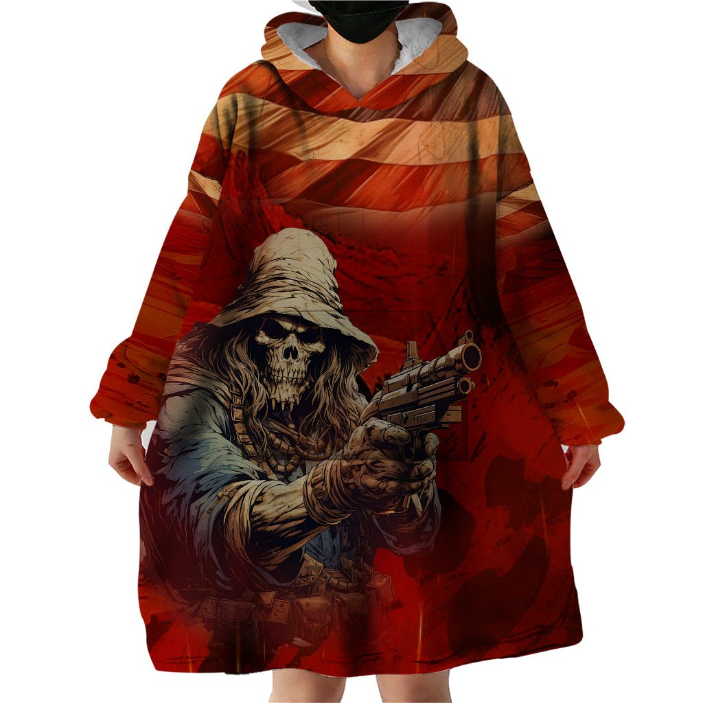 America Live It - Love It Or Get The Hell Out Wearable Blanket Hoodie TS04 - The Mazicc - Adult - One Size - Multicolor