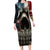 American Flag Skull Long Sleeve Bodycon Dress I'm Not Anti - Social I'm Just Not User Friendly TS04 - The Mazicc - Long Dress - S - Multicolor