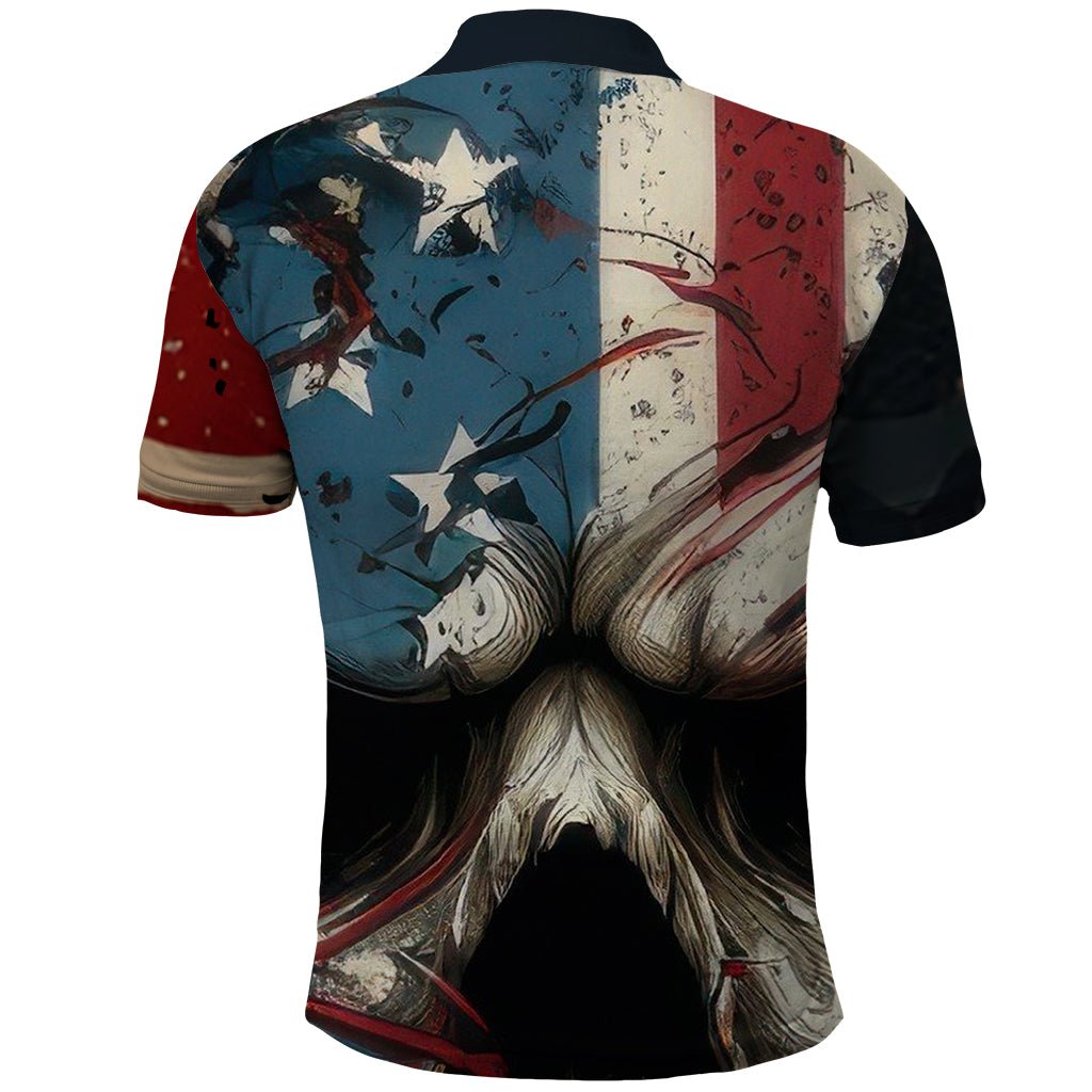 American Flag Skull Polo Shirt I'm Not Anti - Social I'm Just Not User Friendly TS04 - The Mazicc - Adult - S - Multicolor