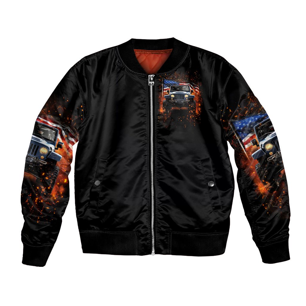 American Jeep Bomber Jacket I'm The Black Jeep Of The Family DT01 - The Mazicc - Unisex - S - Black
