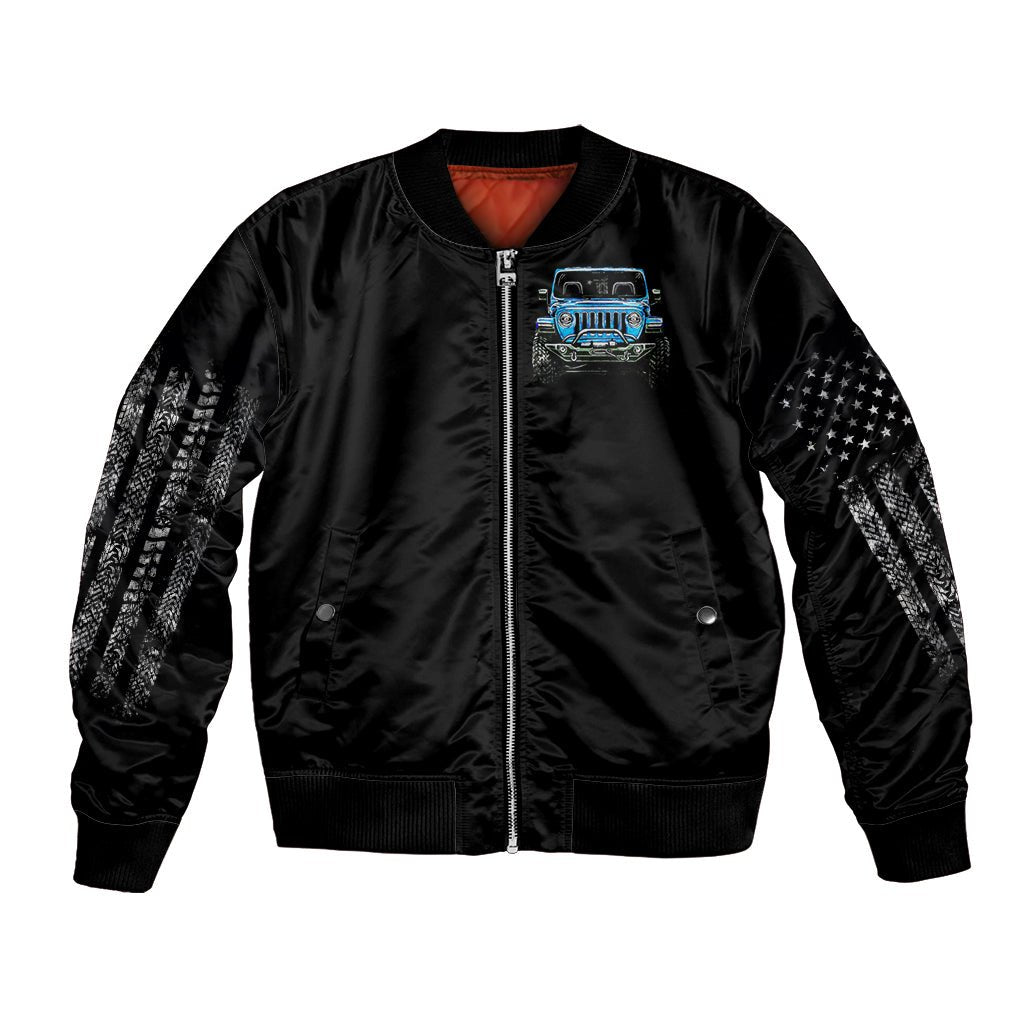 American Jeep Bomber Jacket Once Upon A Time I Was An Asshole JKD I Still Am DT01 - The Mazicc - Unisex - S - Black
