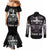 American Jeep Couples Matching Mermaid Dress and Long Sleeve Button Shirt One Nation Under God DT01 - The Mazicc - S - S - Black