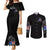 American Jeep Couples Matching Mermaid Dress and Long Sleeve Button Shirt Vintage Jeep Life DT01 - The Mazicc - S - S - Black